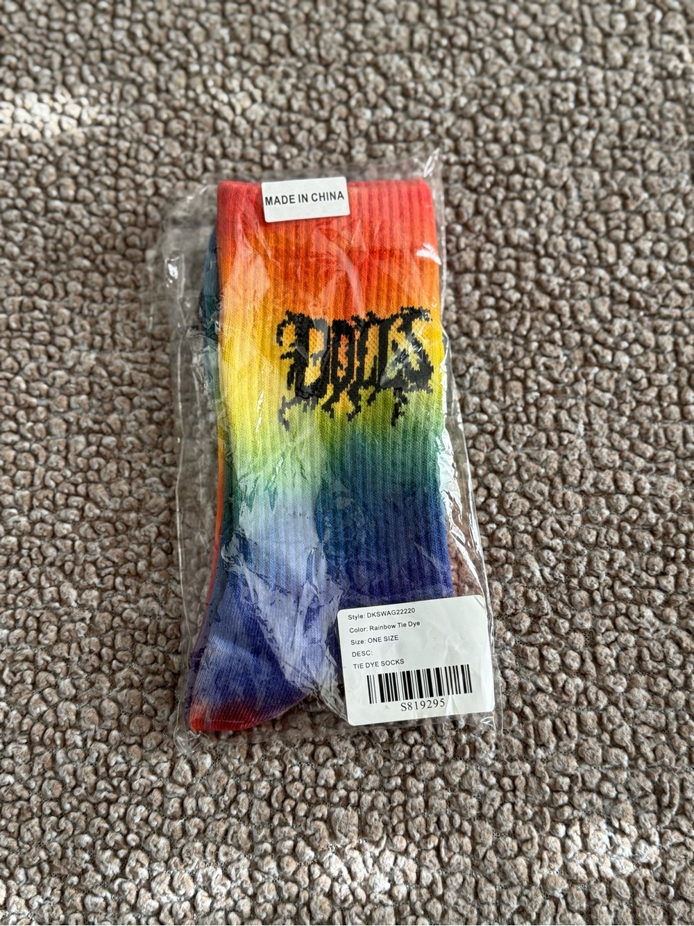 Dolls Kill Rainbow Tie Dye Socks